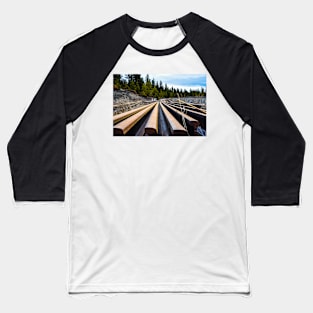 Silent, slumbering steel rails Baseball T-Shirt